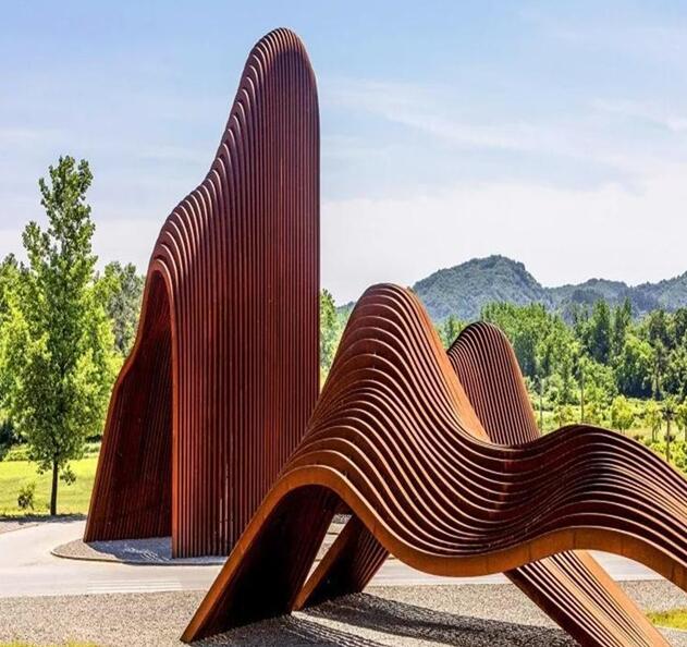 石门锈钢板造型
